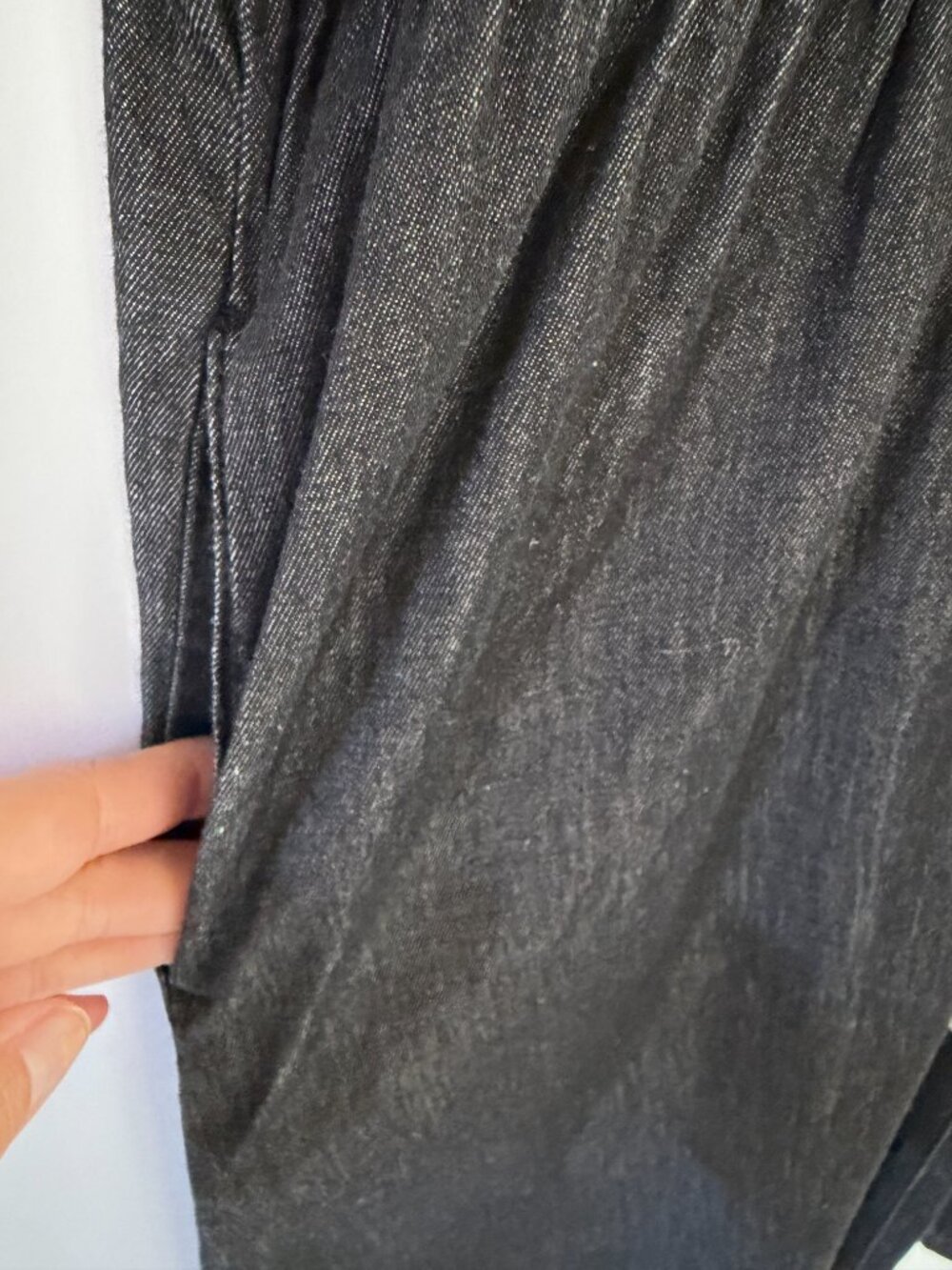 Pact Chambray Denim Shirt Dress Organic Cotton GOTS Certified - Picture 4 of 6